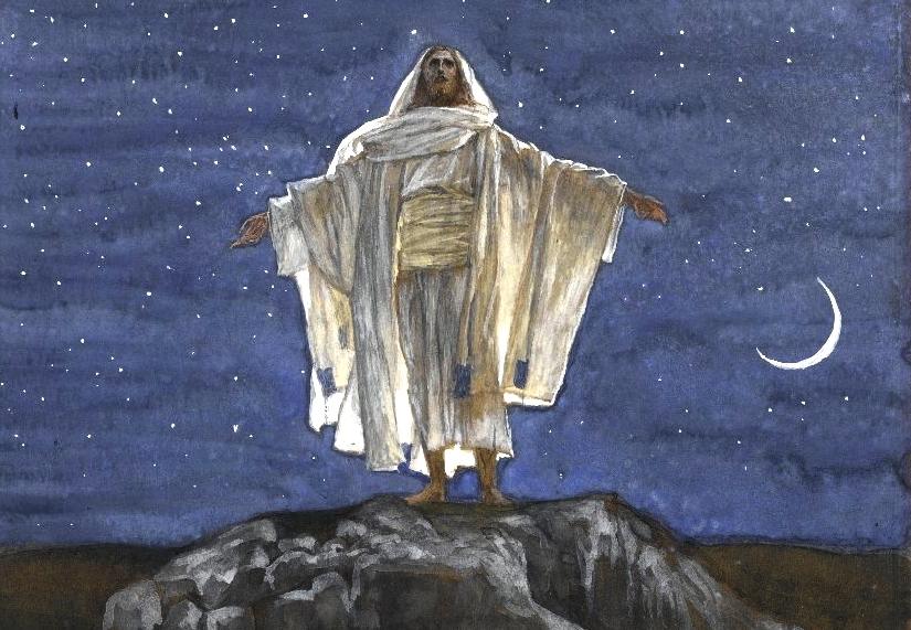 43_Jesus_Goes_Up_Alone_onto_a_Mountain_to_Pray_-_James_Tissot