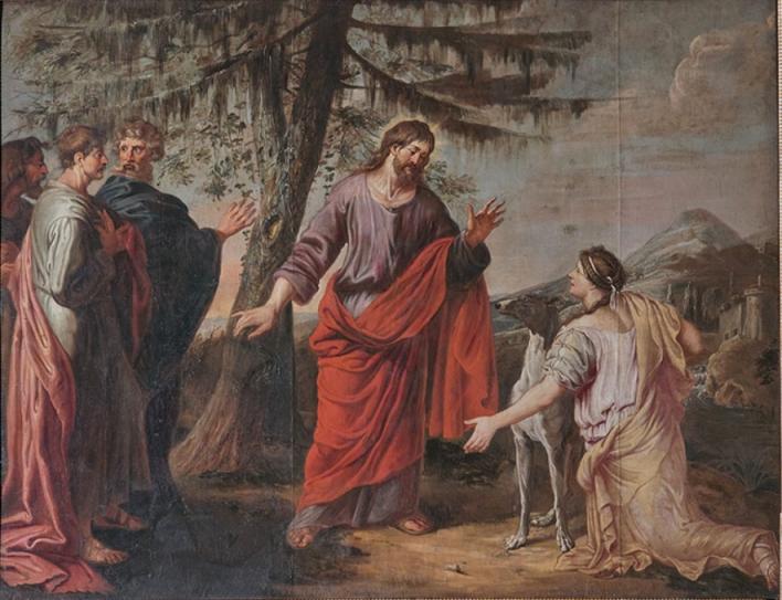 50_Michael_Angelo_Immenraet_-_Jesus_and_the_Woman_of_Canaan
